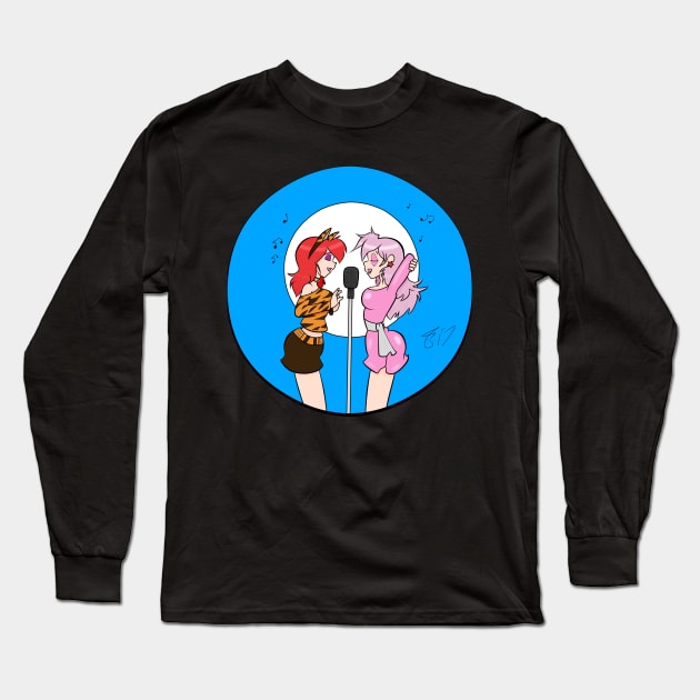 Cartoon Duet Long Sleeve T-Shirt by Spawnfyre